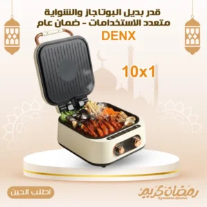 قدر بديل البوتاجاز والشواية متعدد الاستخدامات 10 1 DENX - ضمان عام